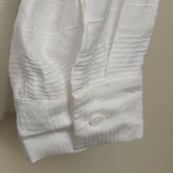 Gentle Fawn Semi Sheer Long Sleeve Button Down Blouse Size L NWT - Picture 12 of 14